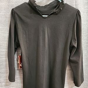 ORIGINAL PENGUIN SHIRT BLACK LARGE (WOMENS)